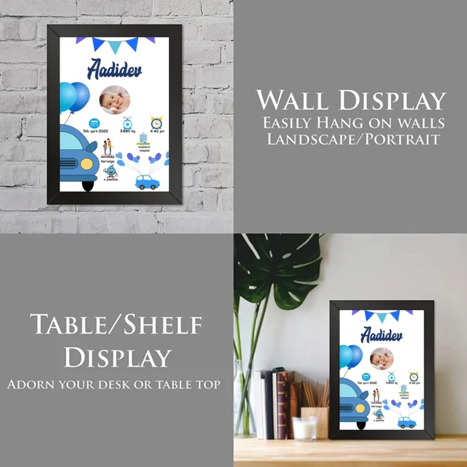 Customized Baby Birthday Frame (2) - Image 4